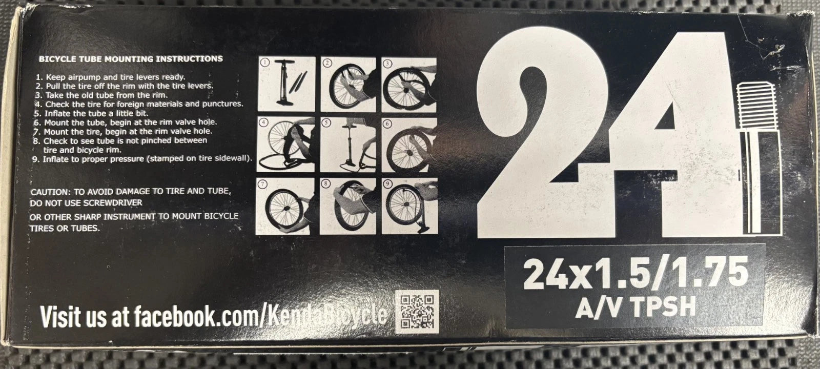 Kenda 24"x1.5/1.75 Presta Tube